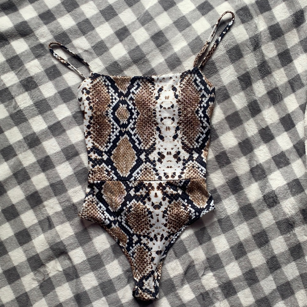 Snake skin body suit